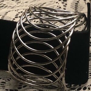 Silver Wire Cuff Bracelet